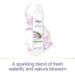 Dove Nourishing Secrets Dry Spray Antiperspirant Deodorant Waterlily & Sakura Blossom 3 Count for Women 48 Hour Sweat & Odor Protection 3.8 oz - Image 3